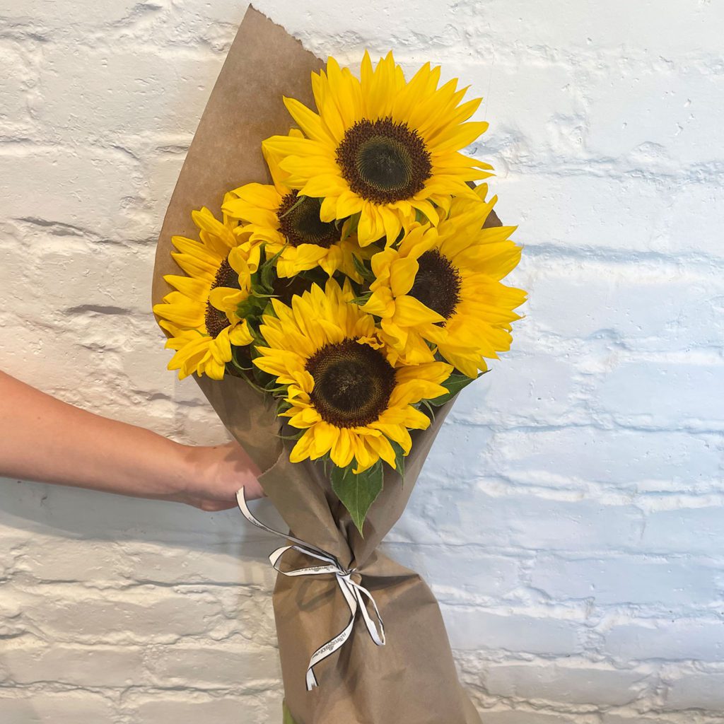5 Sunflowers Wrapped