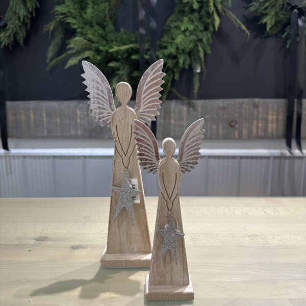 Wooden Angel Figurines