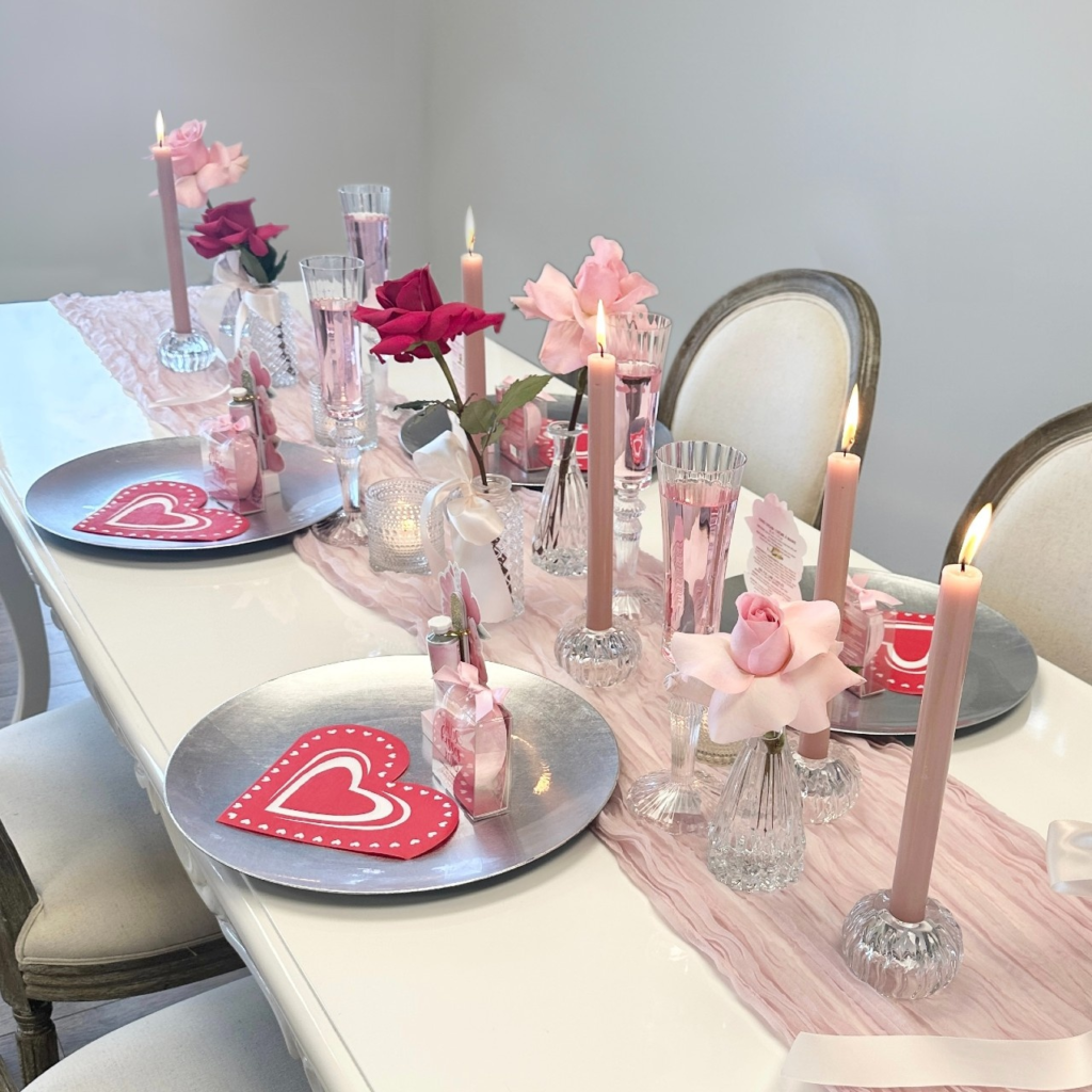 Galentine's Day tablescape