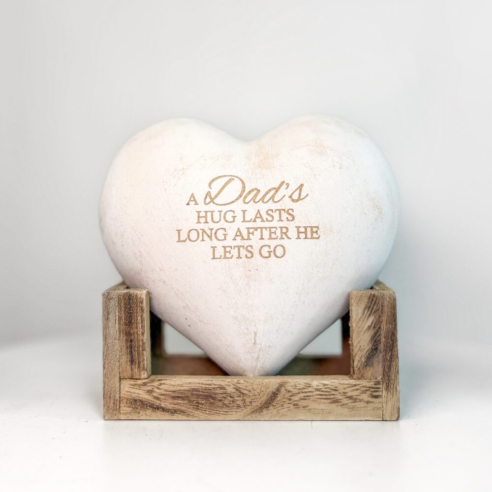 Wooden Hearts with Stand - Image 3