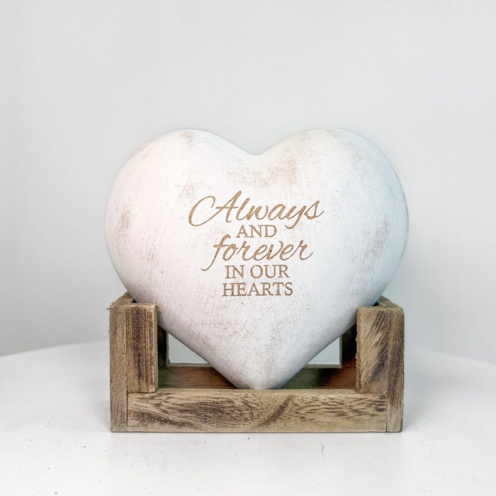 Wooden Hearts with Stand