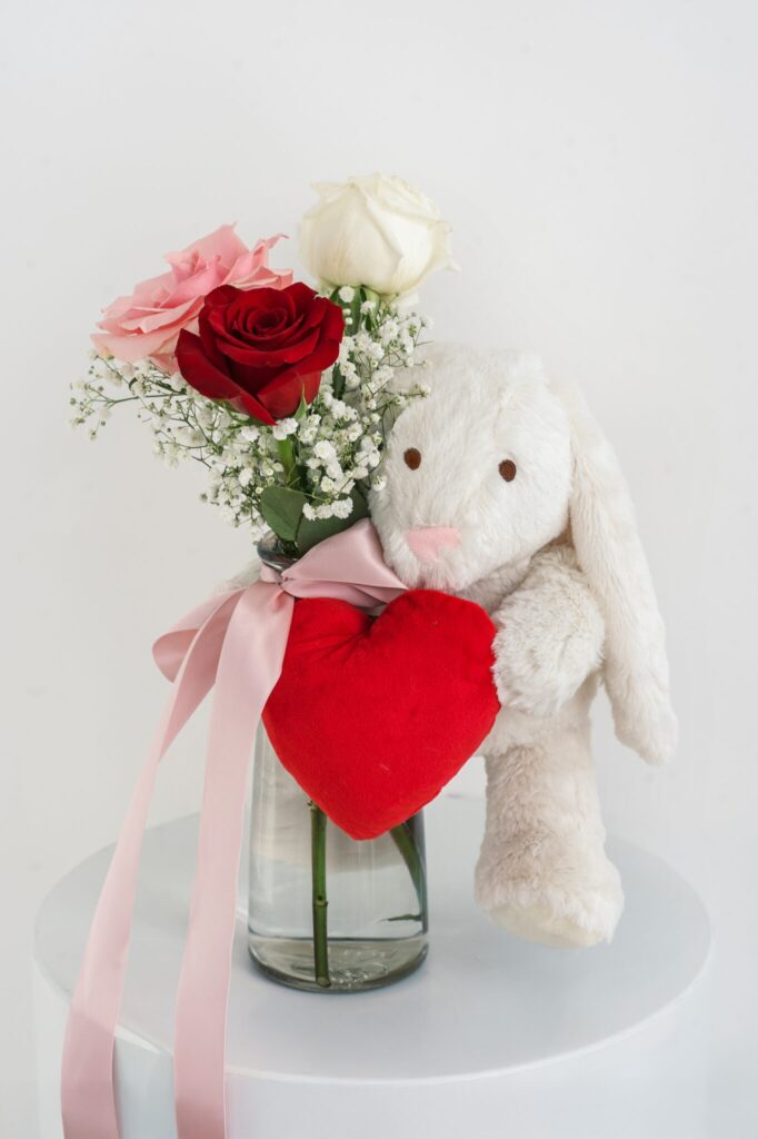 Sweet Bunny add on for valentine's day flowers