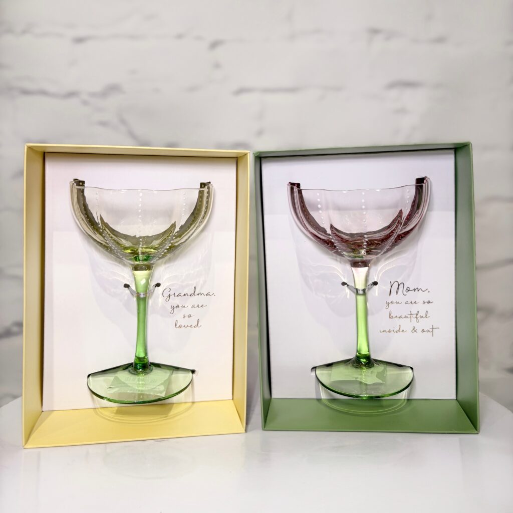 Mom/Grandma Tulip Wine Glass