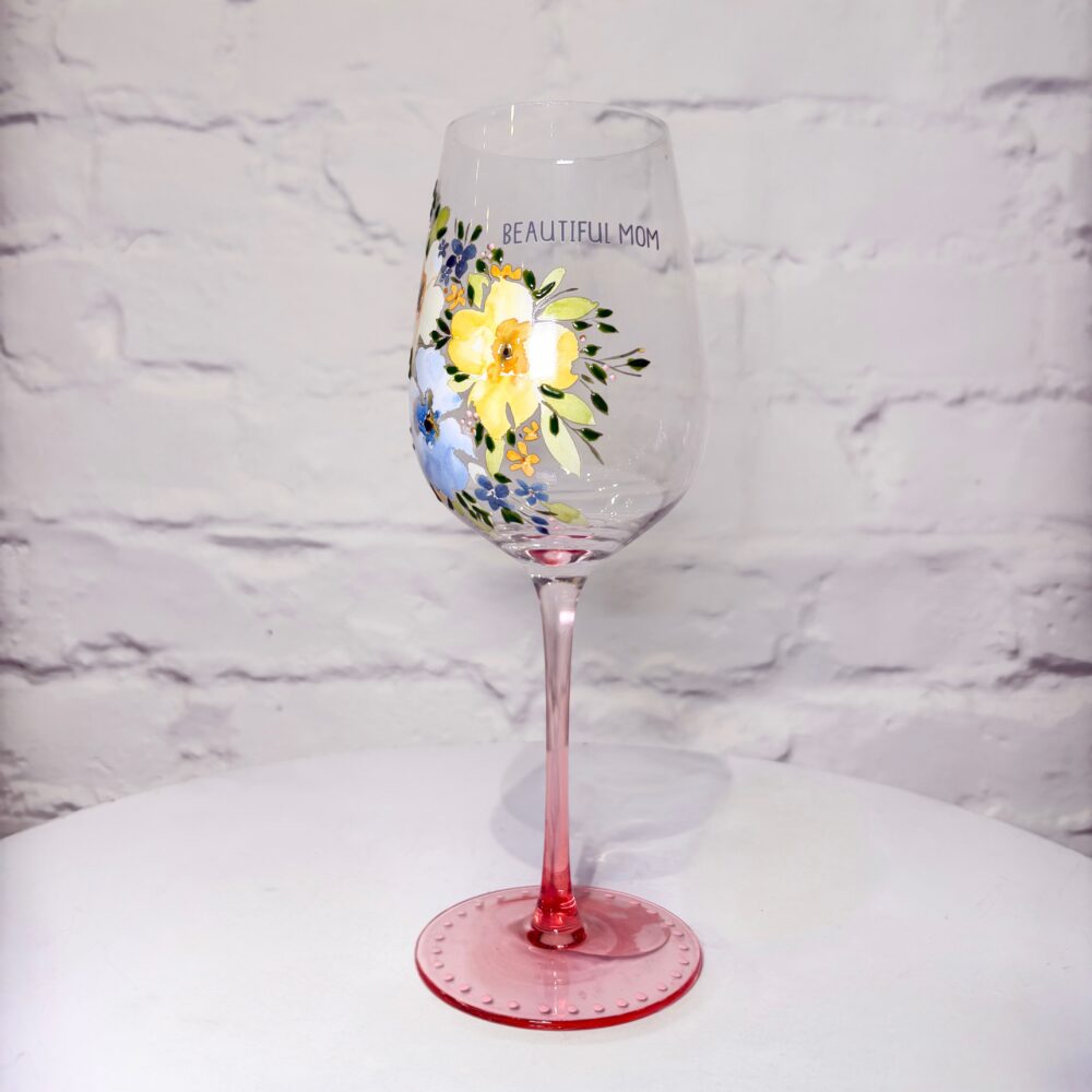 Beautiful Mom Wine Glass